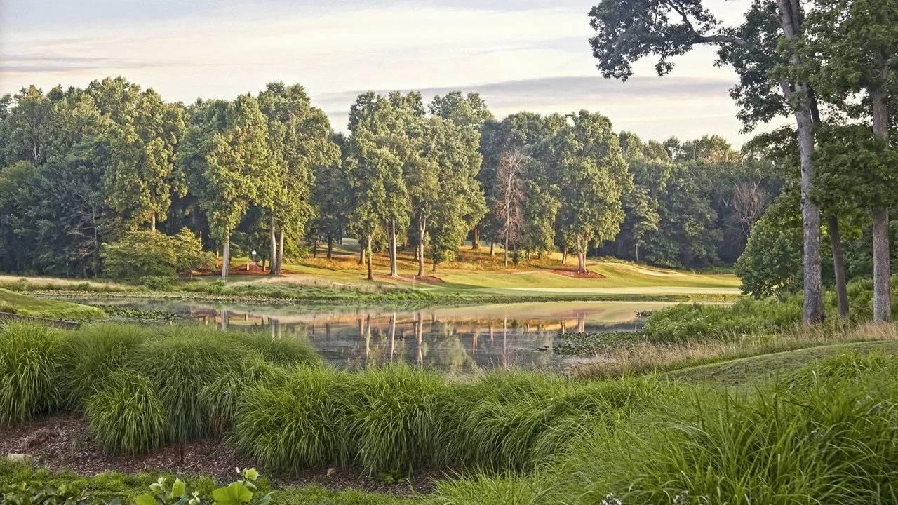 Country Club at Woodmore lake and fairway view